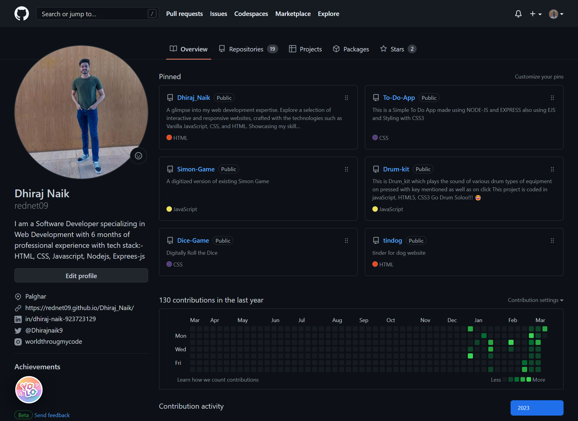 github profile